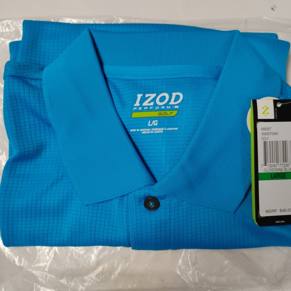 IZOD Men's Blue Polo Shirt